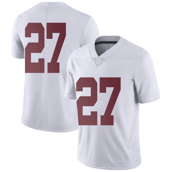 Alabama Crimson Tide Men's Joshua Robinson #27 No Name White NCAA Nike Authentic Stitched College Football Jersey TT16H13BL
